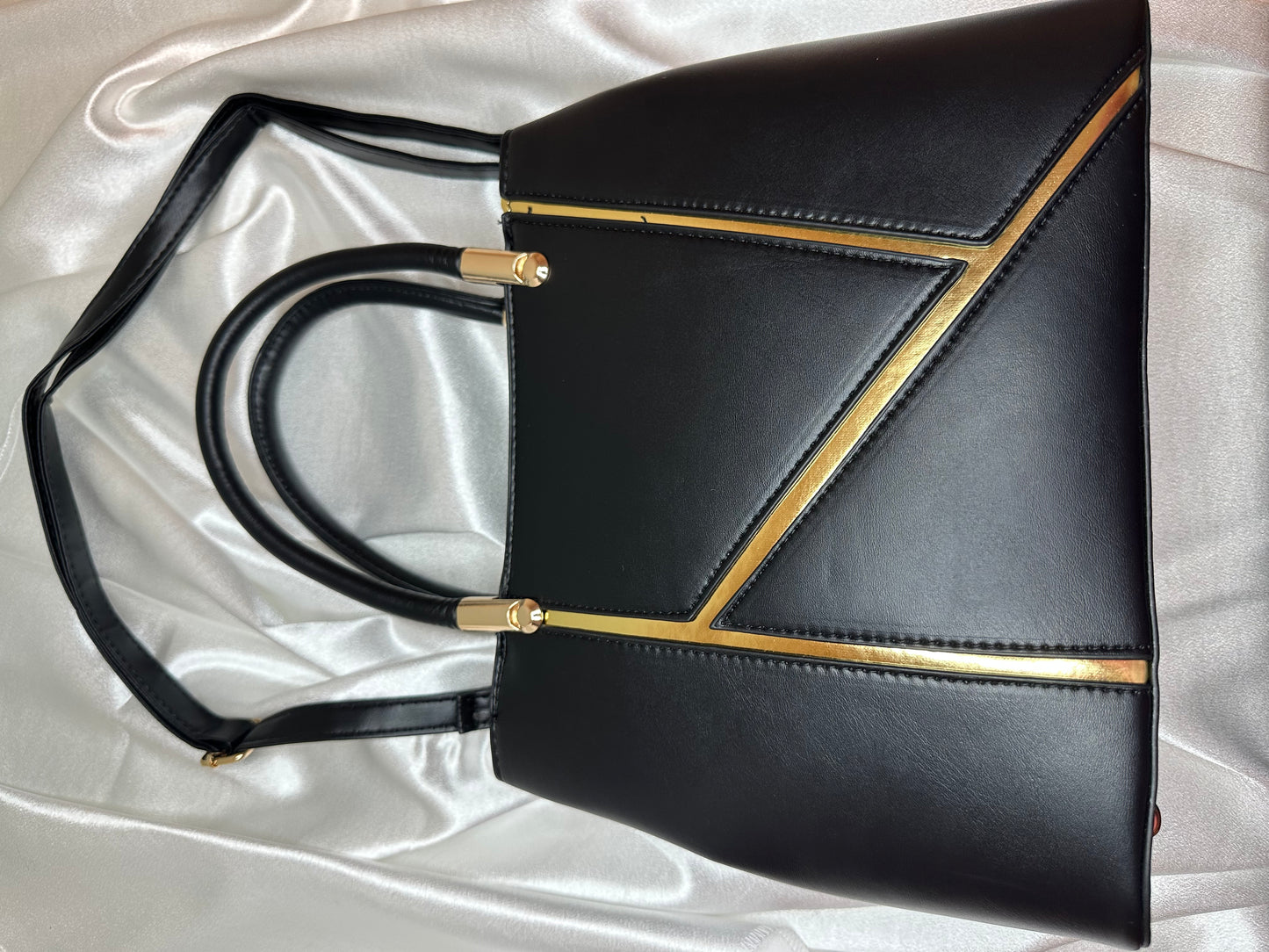 Tasche Glamour - Set Schwarz / Grau