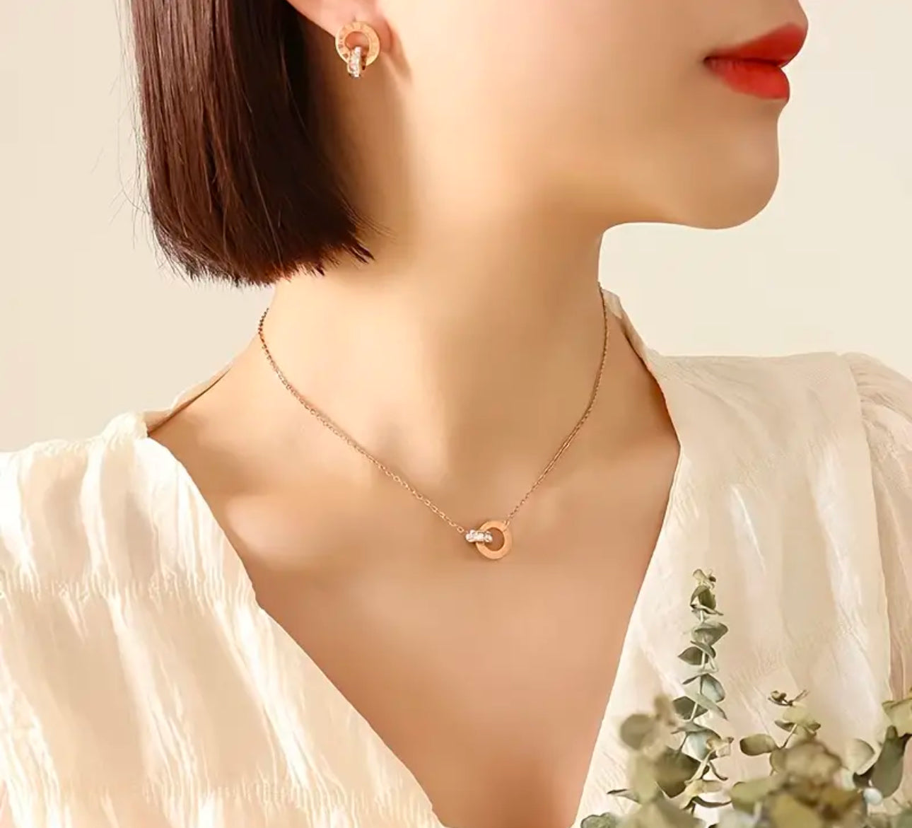 Set Juliette Roségold/ Silber