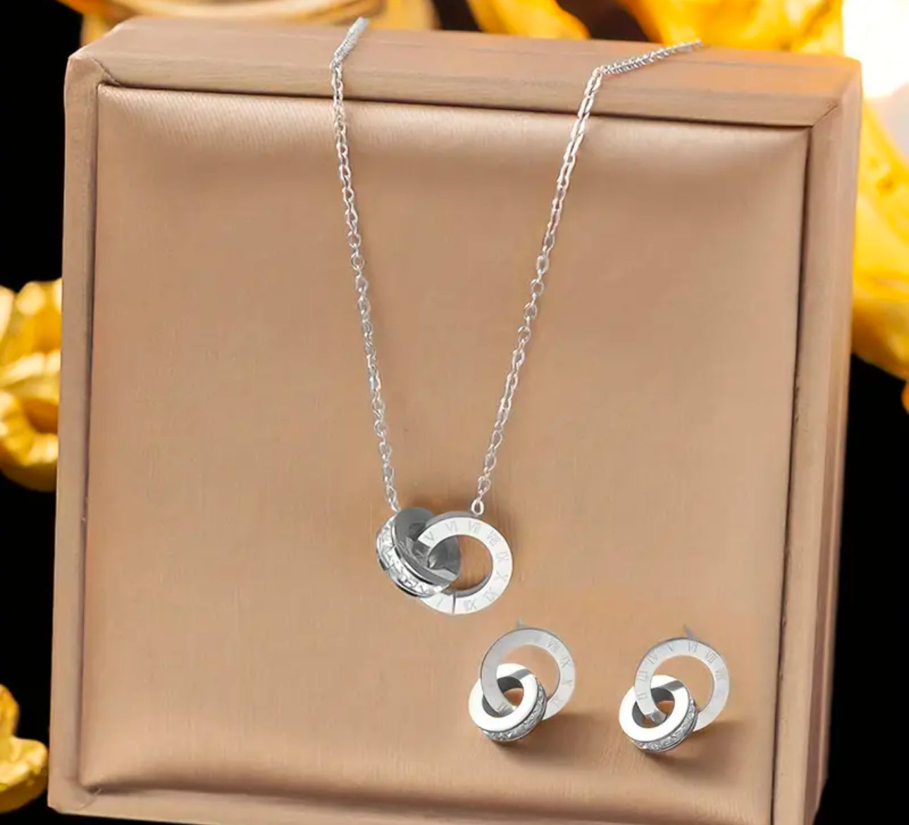 Set Juliette Roségold/ Silber