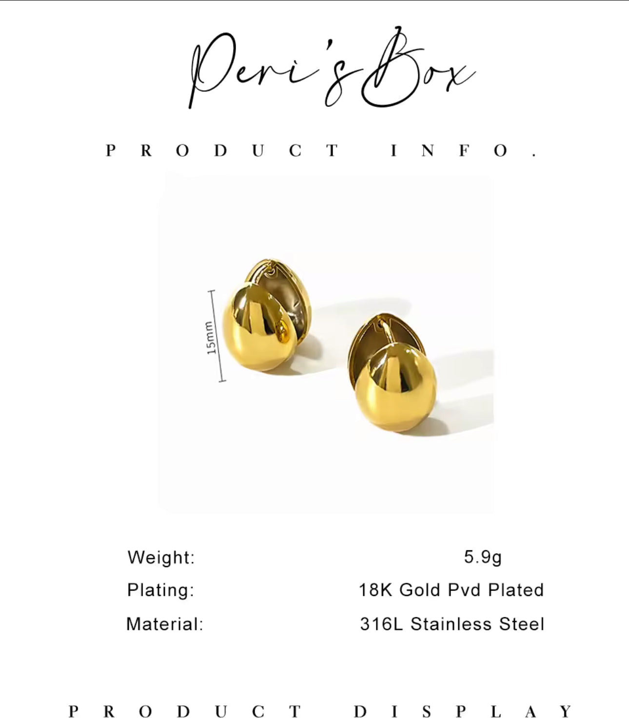 Ohrringe Pear