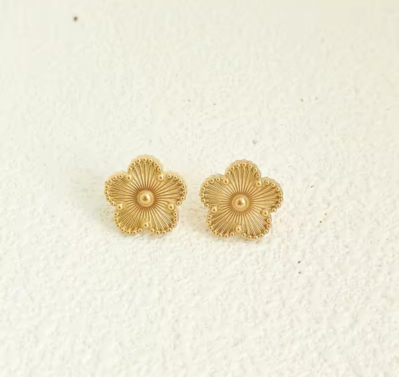 Ohrringe Clover Silber/ Gold