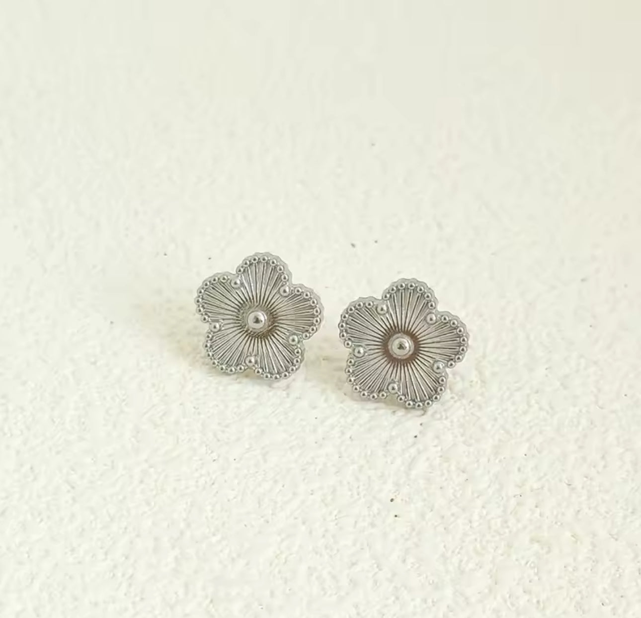 Ohrringe Clover Silber/ Gold