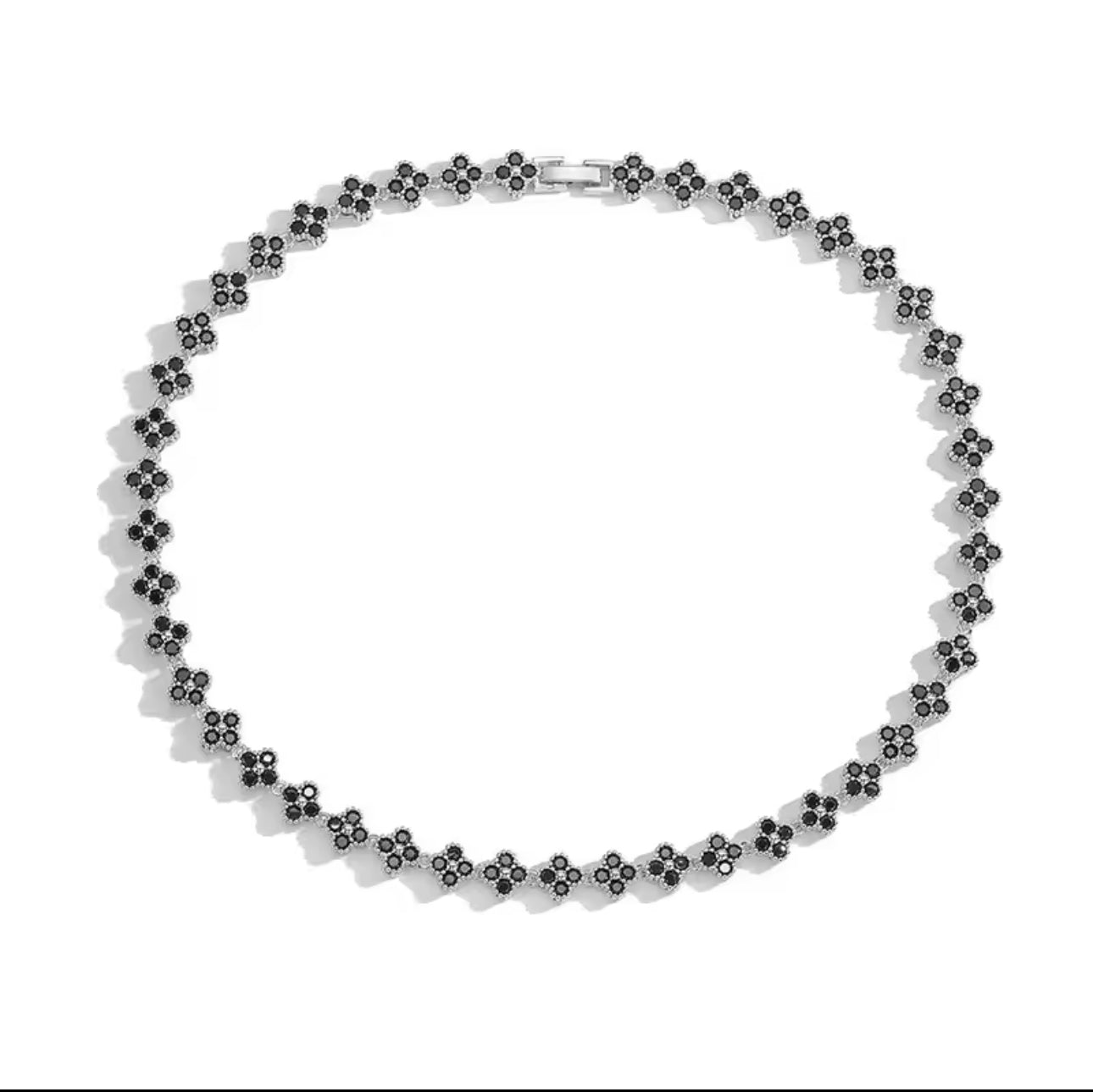 Kette Clover Special Bunt/ Silber - Schwarz
