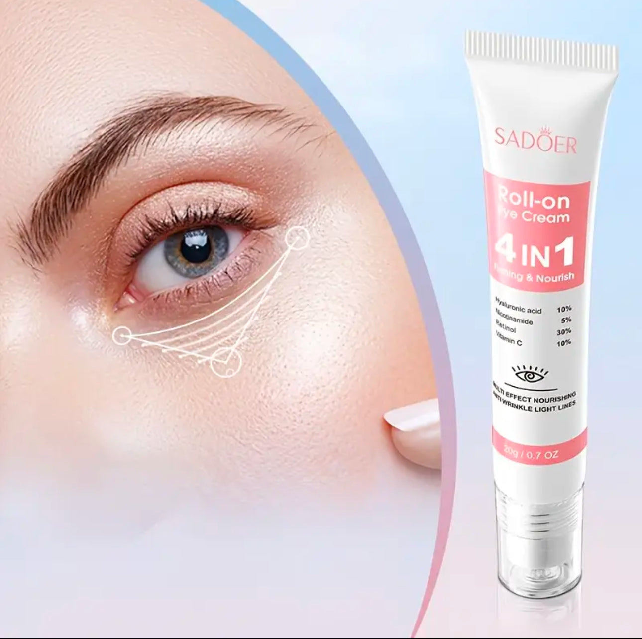 4 in 1 Roll - on Augenapplikator
