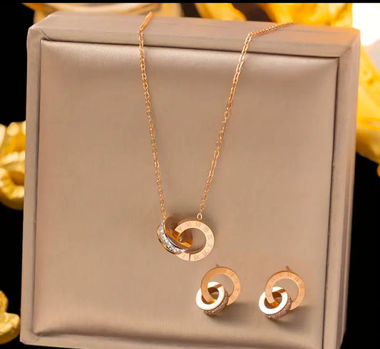 Set Juliette Roségold/ Silber