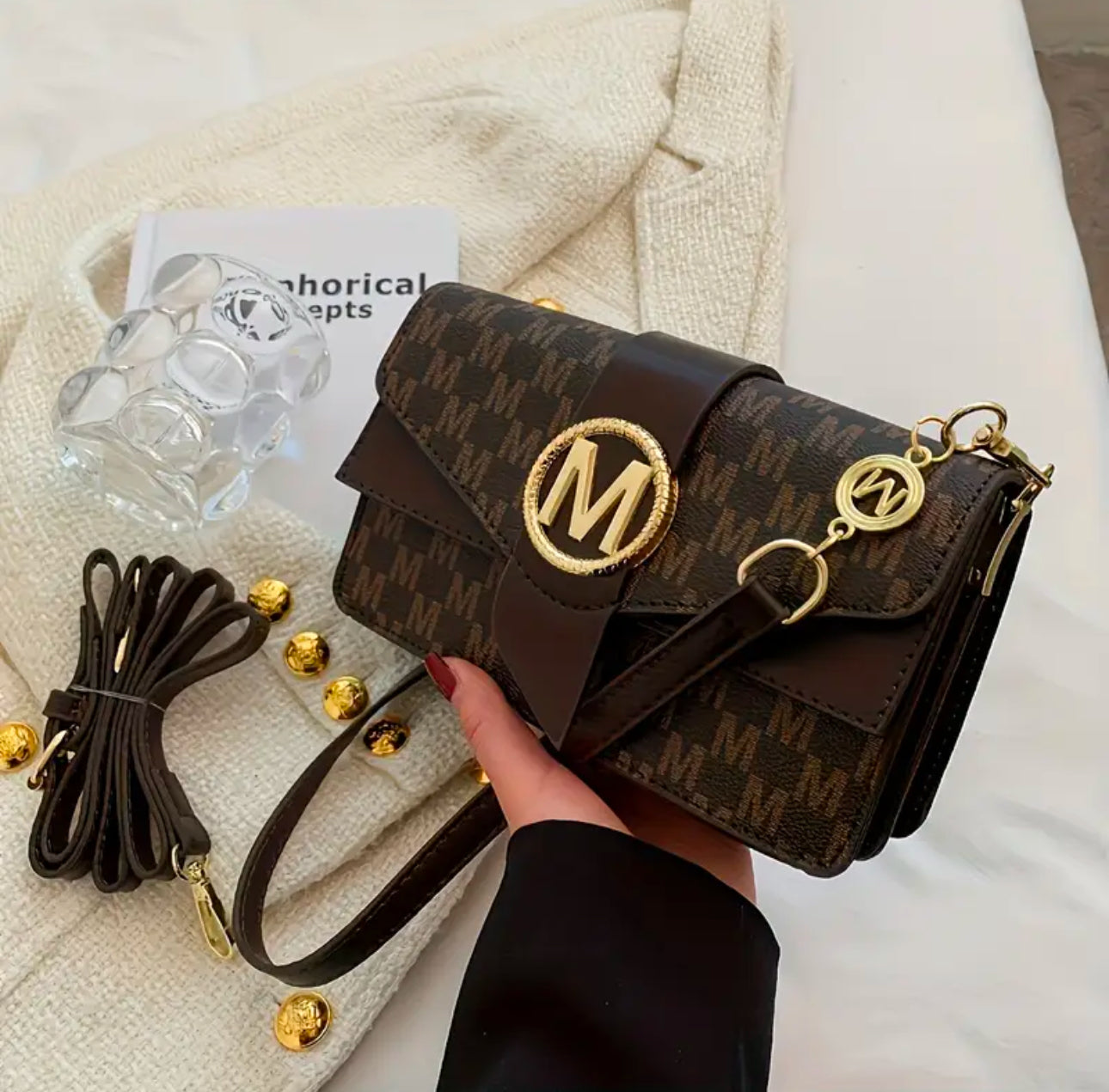 Tasche Michelle braun / creme