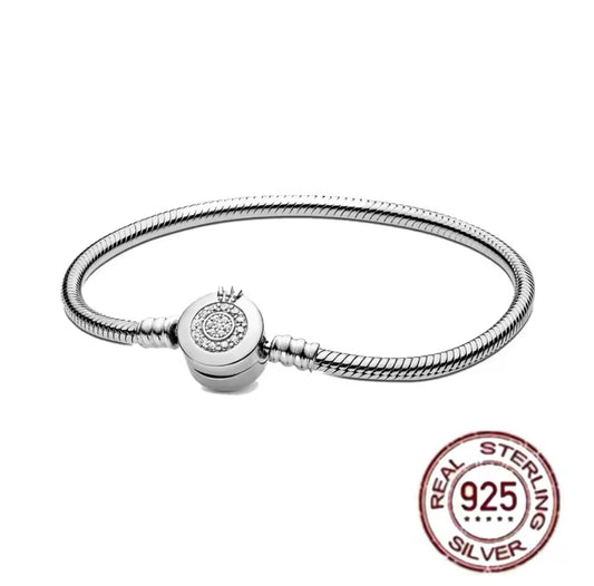 Pandora Verschluss Schlangen-Gliederarmband Silber