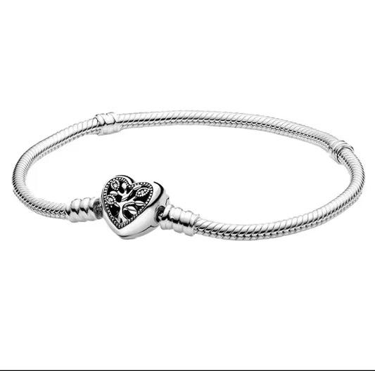 Stammbaum Herzverschluss Schlangen-Gliederarmband