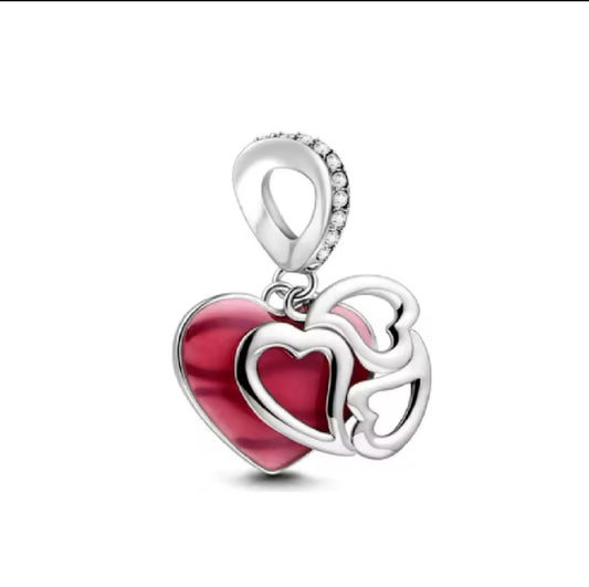 Charm Herz geschwungen