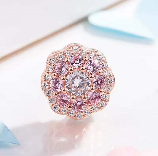 Charm Roségold Strass