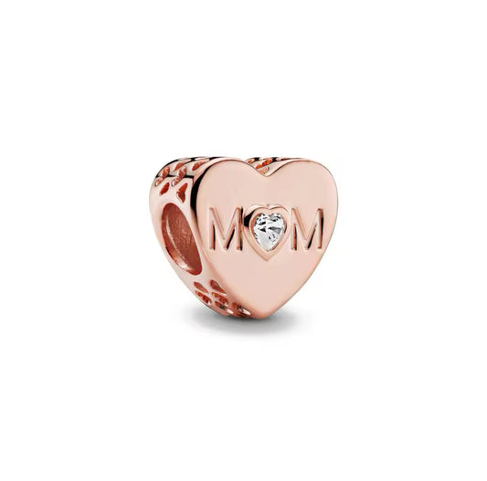 Charm Herz Mom Roségold