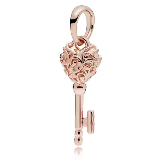 Charm Schlüssel Roségold