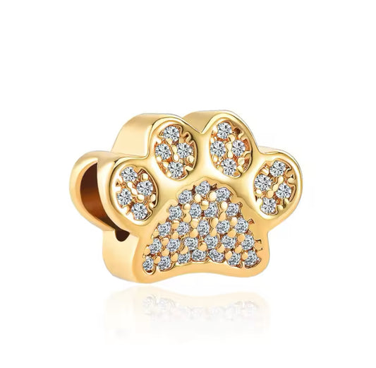 Charm Pfote Gold