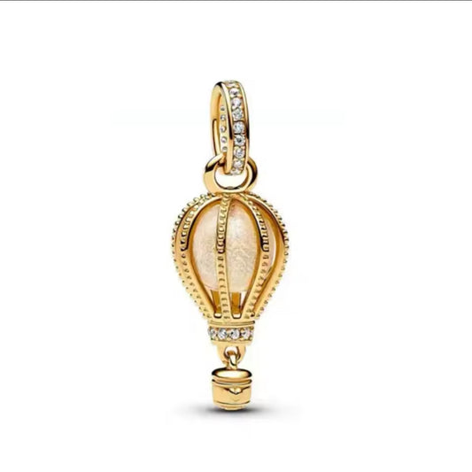 Charm Heißluftballon Gold