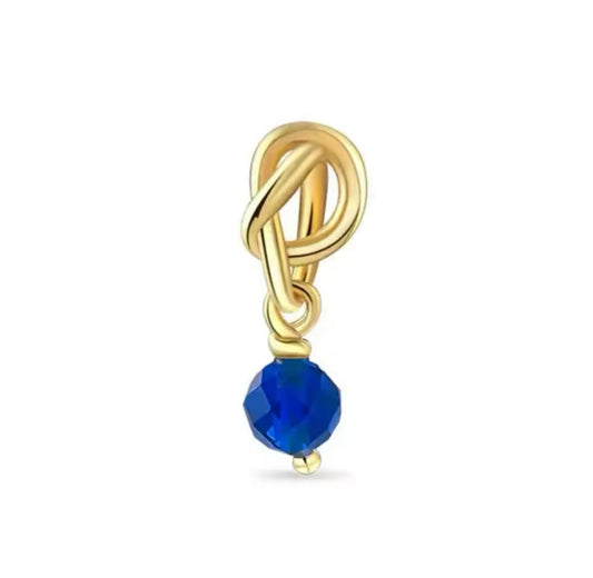 Charm Perle Royalblau