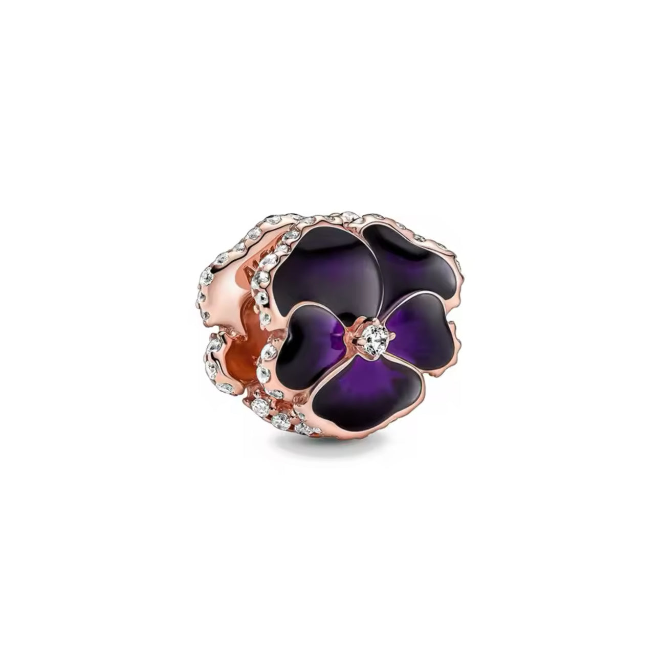 Charm Blume Roségold