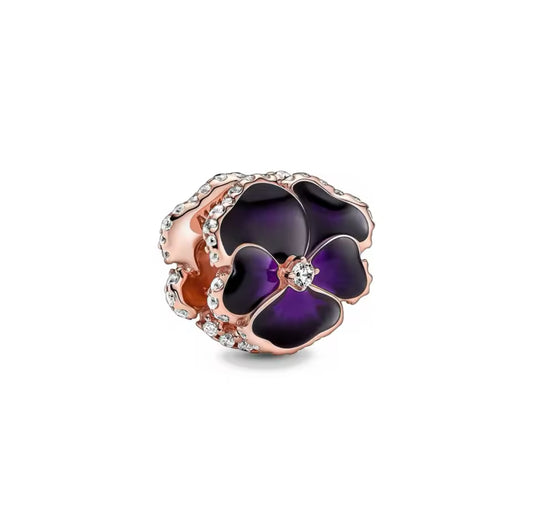 Charm Blume Roségold