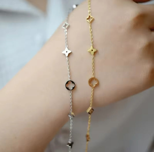 Armband Louis Silber/ Gold