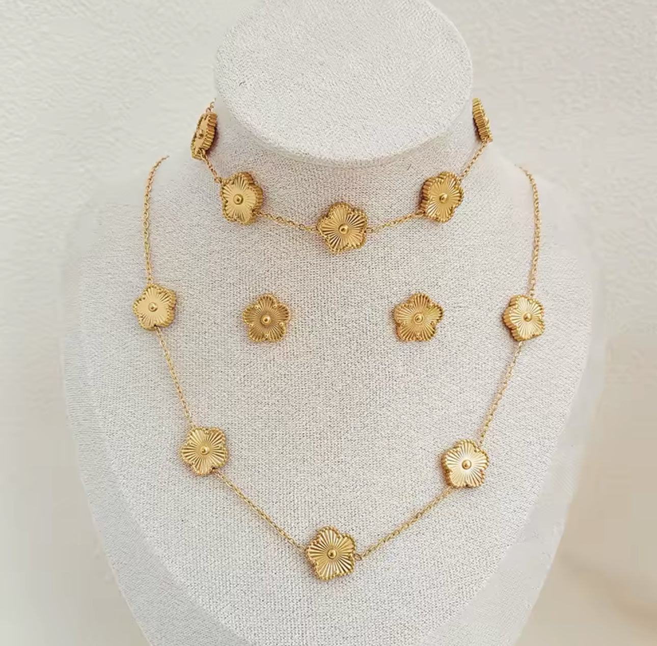 Set Clover Gold/ Silber