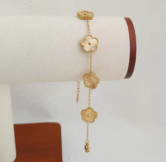 Clover Armband Silber/ Gold