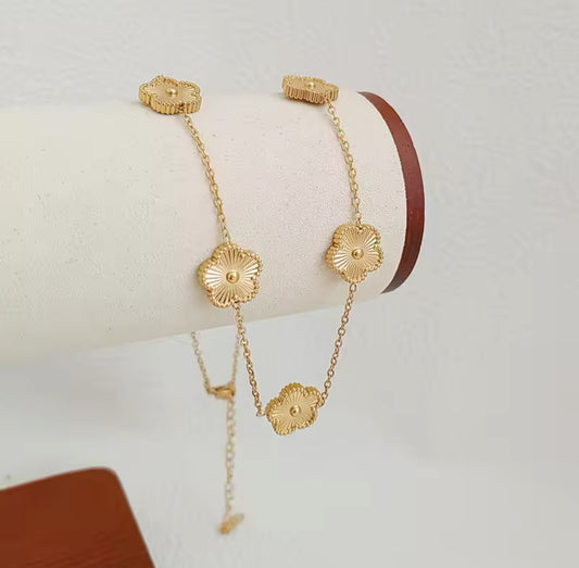 Clover Kette Silber/ Gold
