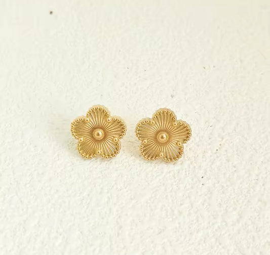 Ohrringe Clover Silber/ Gold